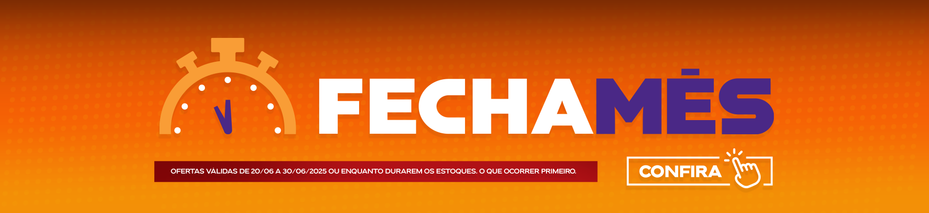 Banner Fecha Mês Junho | Desktop