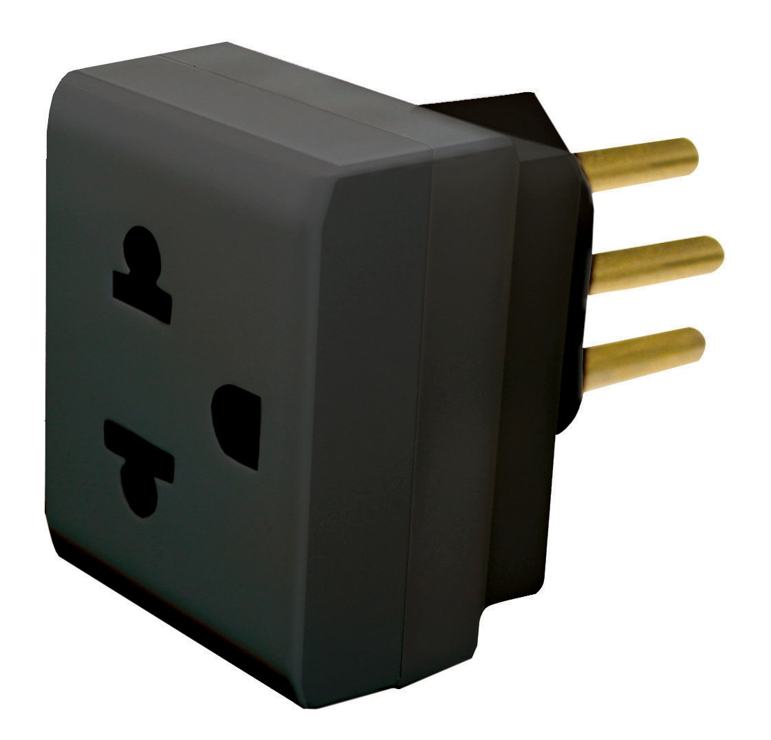 Adaptador 2P+T Padrão Brasileiro 690661 Preto Pial