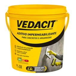 Aditivo Impermeabilizante Redutor Concreto 3,6L Vedacit