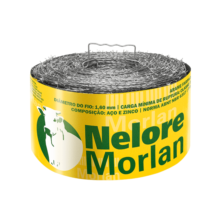 Arame Farpado Nelore Rolo 500 Metros Morlan