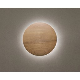 Arandela Eclipse 25cm Led 18wa Castanho Madelustre
