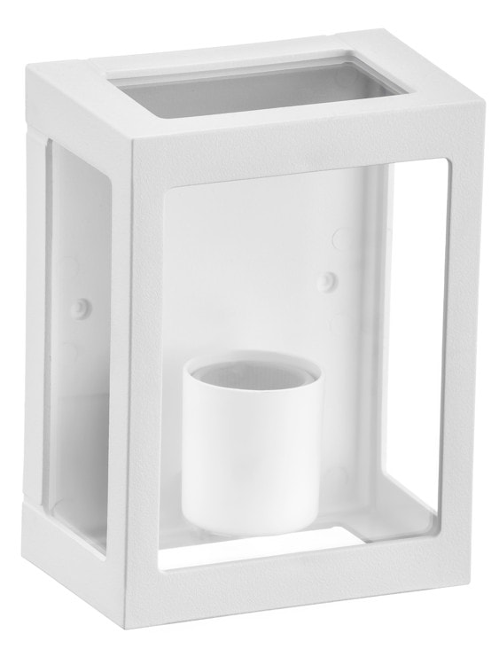 Arandela Inj 15cm Lente Leitosa Aberta 01041 Preto Dital