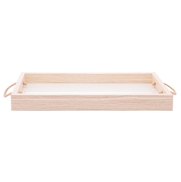 Bandeja MDF Com Fundo Treliça 30x4x20cm Natural Lyor Bandeja MDF Com Fundo Treliça 30x4x20cm Natural Lyor
