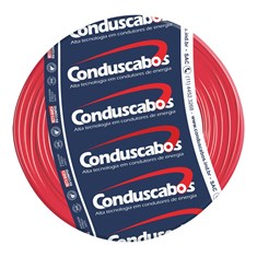 Cabo Condusflex 1,5mm Rolo com 100 Metros Vermelho Conduscabos