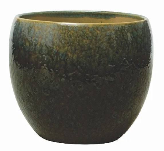 Cachepot Lorance Verde Musgo 15X13cm