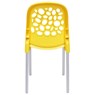 Cadeira Plastica Deluxe 86x43cm Amarelo Forte Plástico