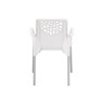Cadeira Plástico Deluxe 81x43cm Branco Forte Plástico