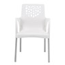 Cadeira Plástico Deluxe 81x43cm Branco Forte Plástico