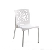 Cadeira Plástico Nature 77x44cm Branco Forte Plástico