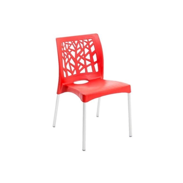 Cadeira Plástico Nature 77x44cm Vermelho Forte Plástico