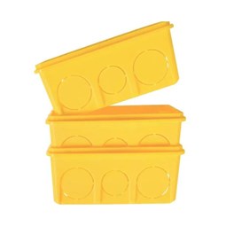 Caixa de Embutir 4X4 Amarela Tramontina