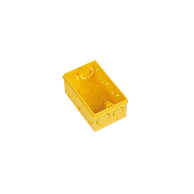 Caixa de Luz Plástica Retangular 4x2 Amarelo Amanco Wavin