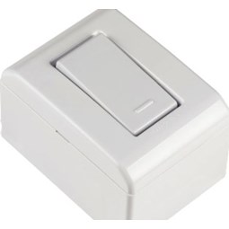 Caixa de Sobrepor com 1 Interruptor Simples 10 A 250 V Branco LizFlex Tramontina