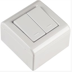 Caixa de Sobrepor com 2 Interruptores Simples 10 A 250 V Branca LizFlex Tramontina