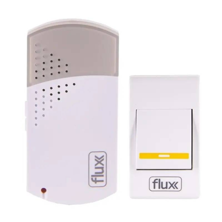 Campainha Sem Fio 36 Melodias Branco Flux
