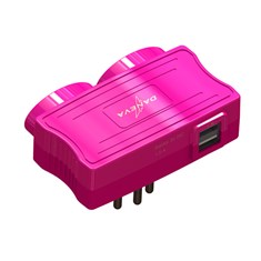 Carregador Multi 2 Entradas USB + 2 Tomadas Pink Pial