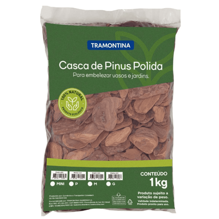 Casca de Pinus Polida Tamanho M 1kg Tramontina