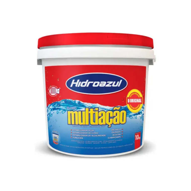 Cloro Multiação Balde 10kg Hidroazul
