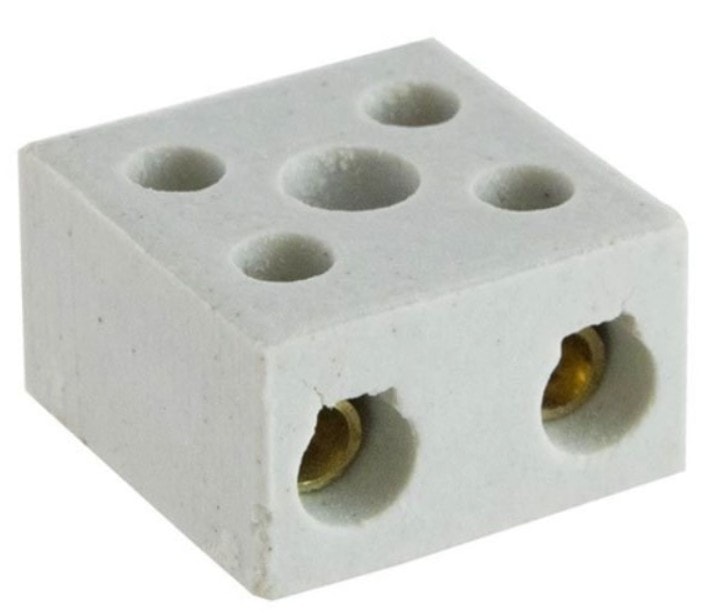 Conector Multiplo de Porcelana Tripolar 6mm Bemfixa