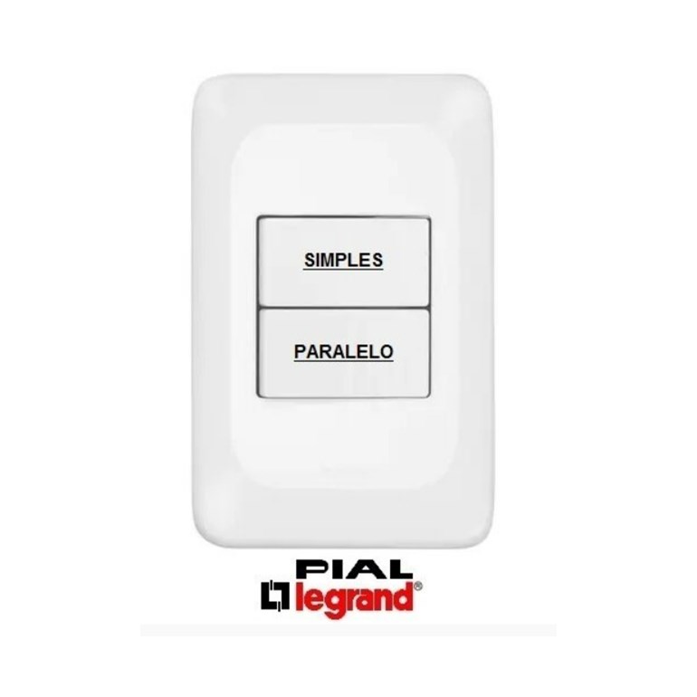 Conjunto Interruptor Simples + Paralelo 4x2 - Pop LGX 102 Pial