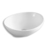 Cuba Louça Apoio Oval 41x33x5x14cm Branco Everfort
