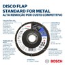 Disco flap curvo Standard para Metal 115mm G40 Bosch