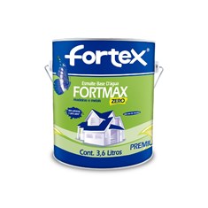 Esmalte à Base d'água Premium Fortmax Zero 3,6 Litros Preto Brilhante Fortex