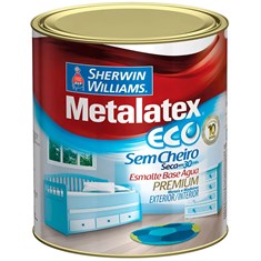 Esmalte Sintético Acetinado Metalatex Premium para Madeiras e Metais 0,9 Litros Branco Sherwin Williams