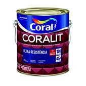 Esmalte Sintético Base F Alto Brilho Coralit Premium para Madeiras e Metais 3,2 Litros Coral