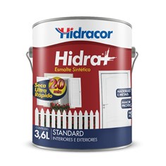 Esmalte Sintético Hidra+ 3,6 Litros Branco Hidracor