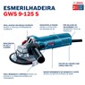 Esmerilhadeira Angular de 5" GWS 9-125 S 900W 220V Bosch 