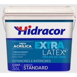 Extralatex Brilho Seda 3,6 Litros Branco Gelo Hidracor