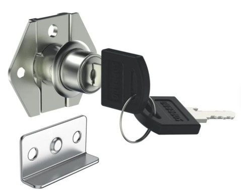 Fechadura 4511 para Móveis de Aço + Lingueta 1,5x49mm Soprano