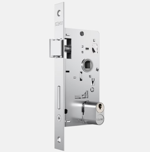 ノスタルジー23 Fechadura 814/35 Cromado Espelho de Inox Stam