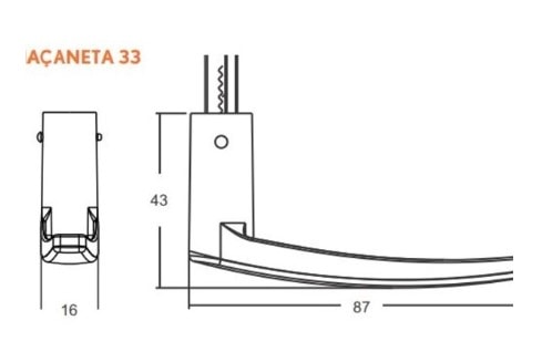 Fechadura 804/33 Preto Fosco G Carpi Stam
