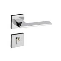 Fechadura Zamac Quadra Externa 701-80E Roseta Cromado Pado