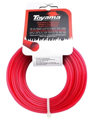 Fio de Nylon 3,0mm Quadrado Blister Toyama