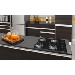 Fogão Cooktop Fischer 4 Bocas Gás Mesa Vidro Fischer