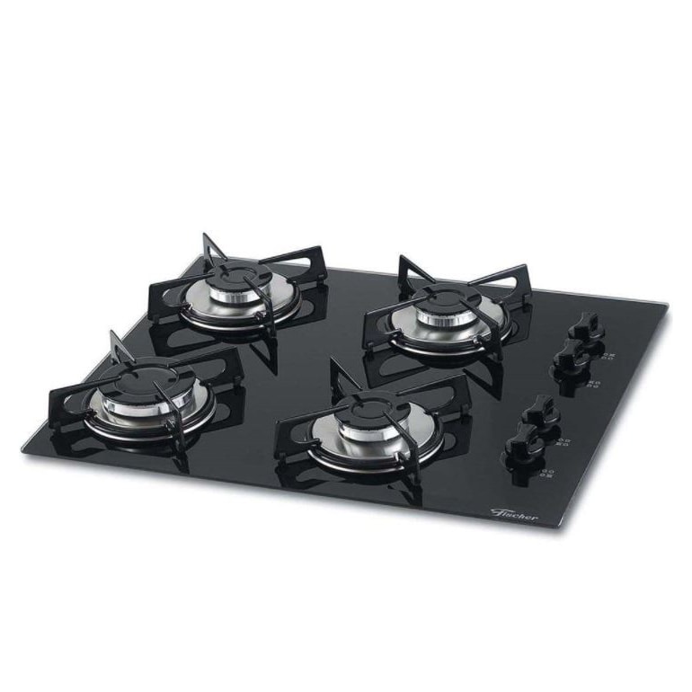 Fogão Cooktop Fischer 4 Bocas Gás Mesa Vidro Fischer