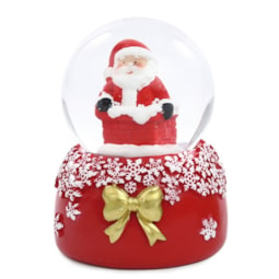 Globo Decorativo Papai Noel Urso Branco e Vermelho