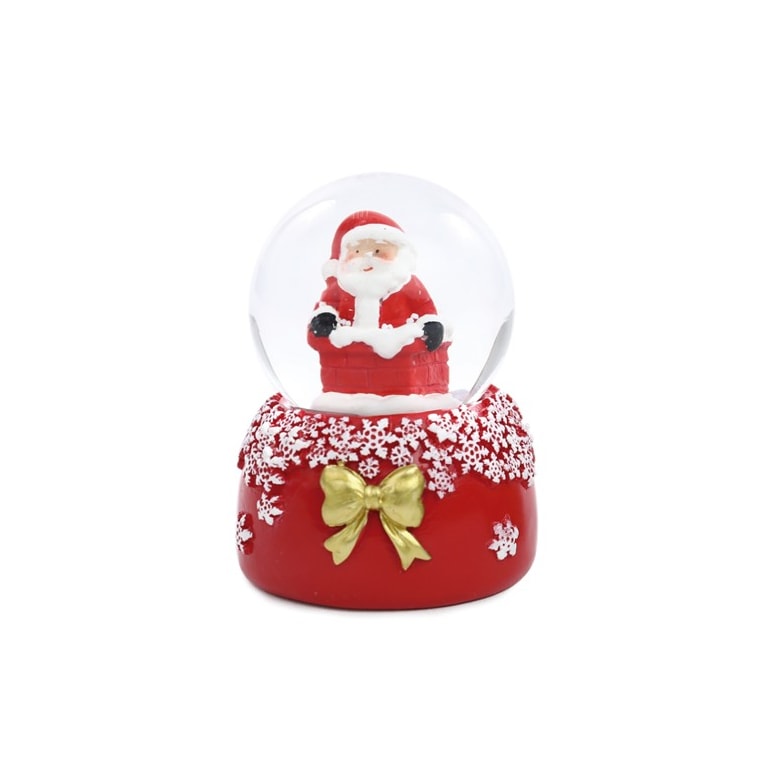 Globo Decorativo Papai Noel Urso Branco e Vermelho