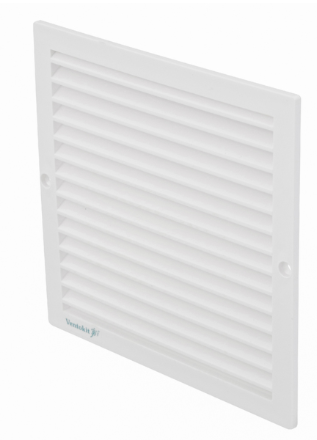 Grade de Ventilação 15x15cm Quadrado Branco Ventokit