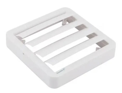 Grade De Ventilação Veneziana Auto Fechante 15mm Branca