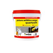 Impermeabilizante Pintura Asfáltica Acqua 3,6 Litros Quartzolit