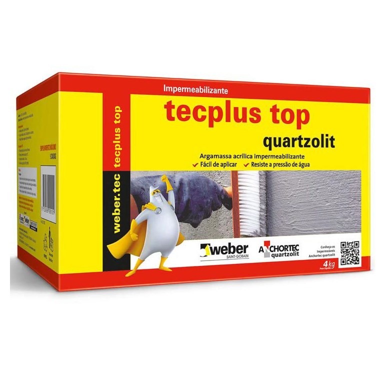 Impermeabilizante Tecplus Top 4kg Quartzolit