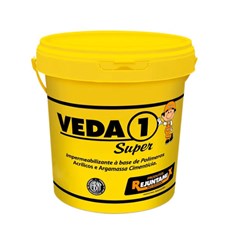 Impermeabilizante Veda 1 Super Cinza Balde 18kg Rejuntamix