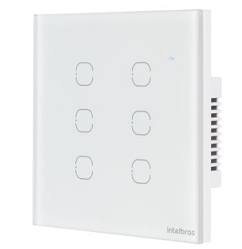 Interruptor Smart WI-FI Touch 4 Teclas EWS 1004 Branco Intelbras