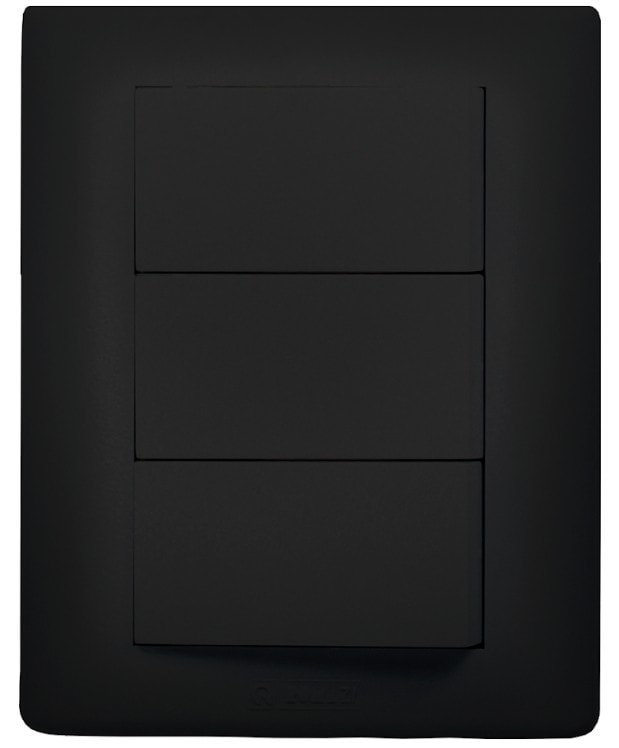 Interruptor Triplo 10A Sobrepor Preto Jeri Romazi