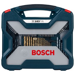 Kit de Pontas e Brocas em Titânio X-Line 103 peças Bosch
