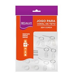 Kit Para Varal De Teto Sem Corda Branco Secalux
